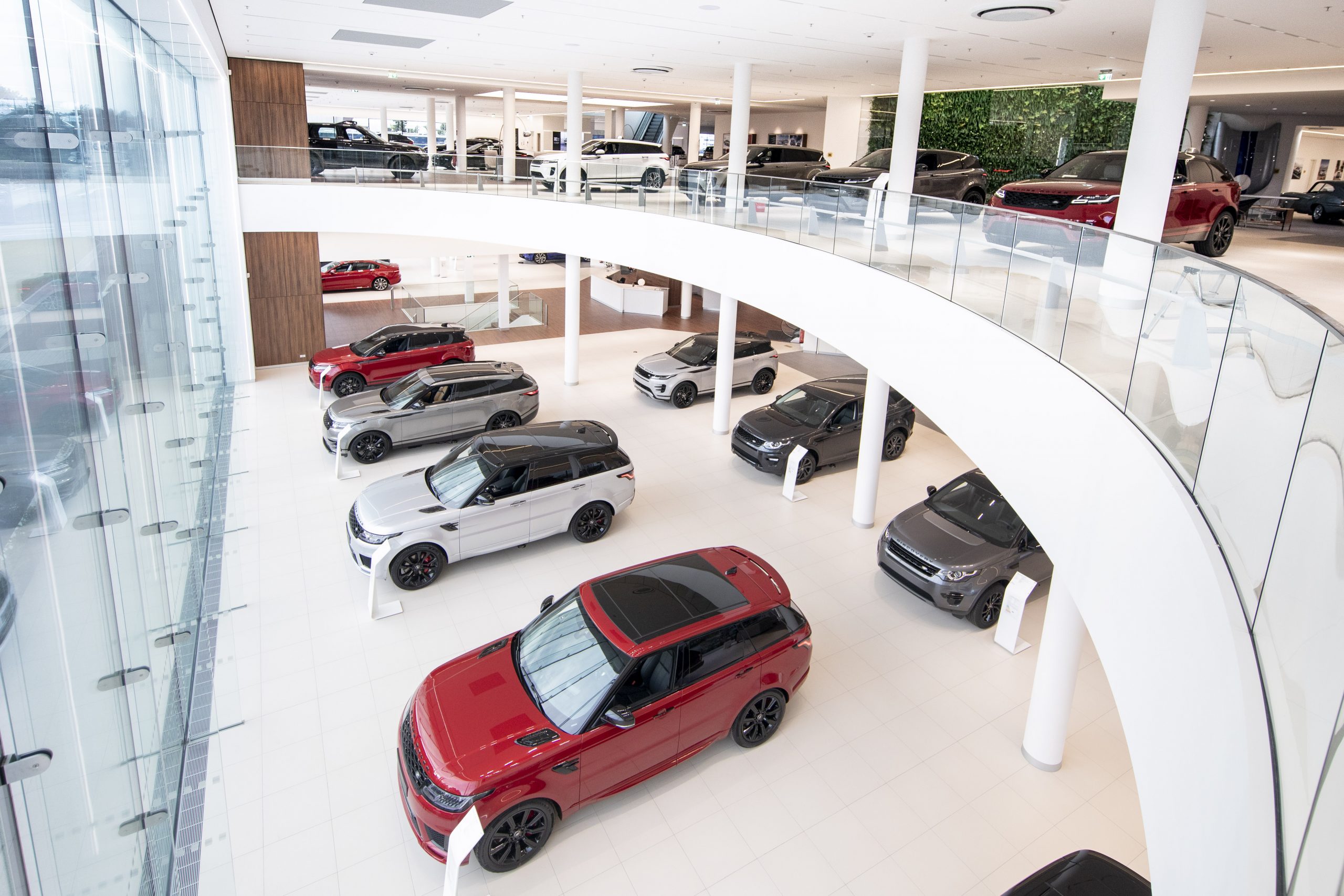 The car showroom as the symbiosis of functionality and design  LLENTAB  steel buildings
