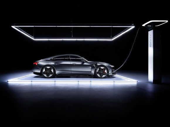 Like its e-tron GT stablemate, the RS e-tron GT can be charged from five to 80 per cent in ‘less than 23 minutes’ using the quickest of chargers, says Audi