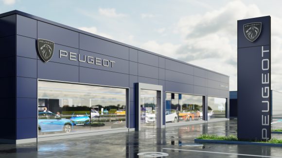 How the Peugeot dealer will look with the new logo