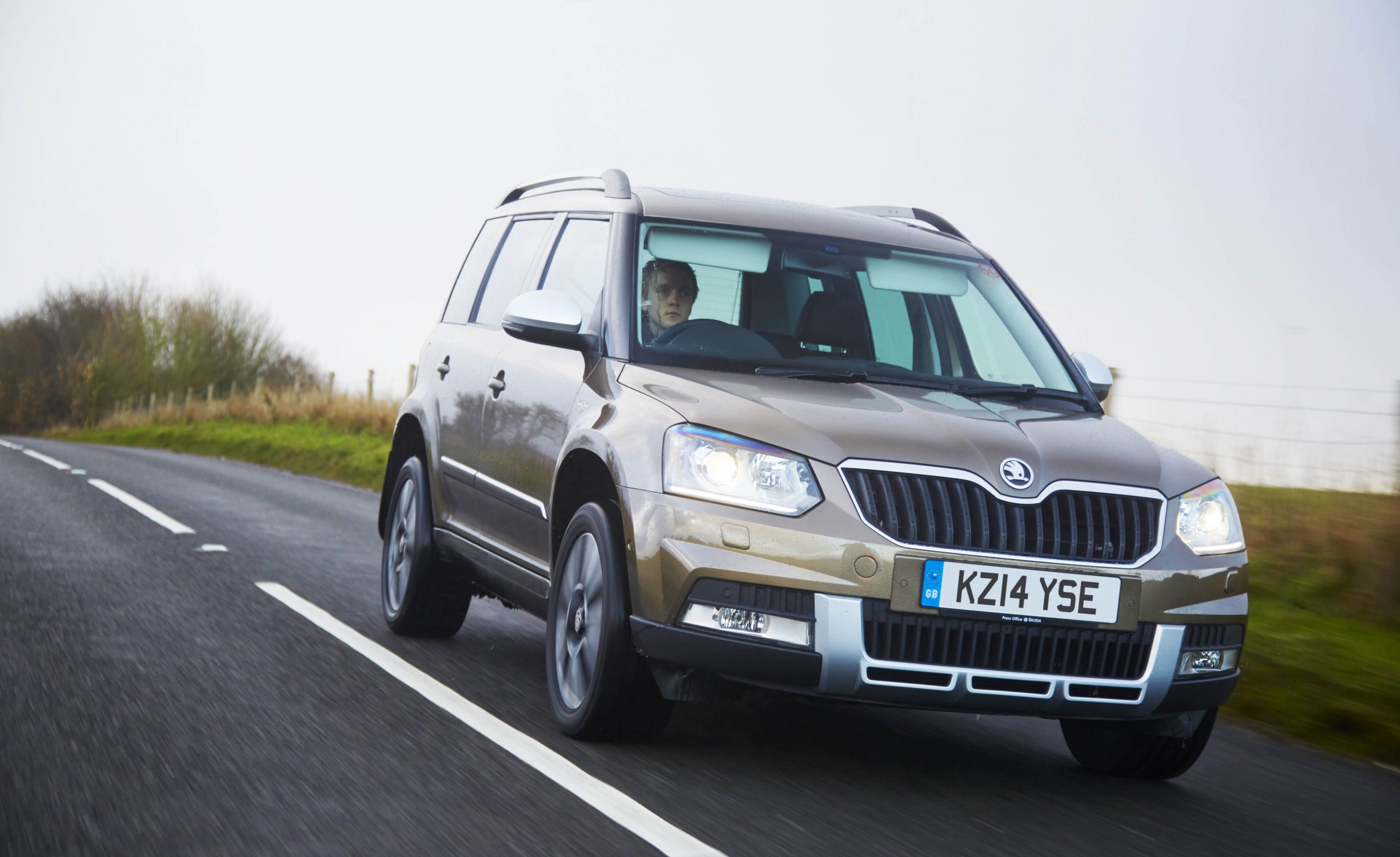 Skoda Yeti on the road