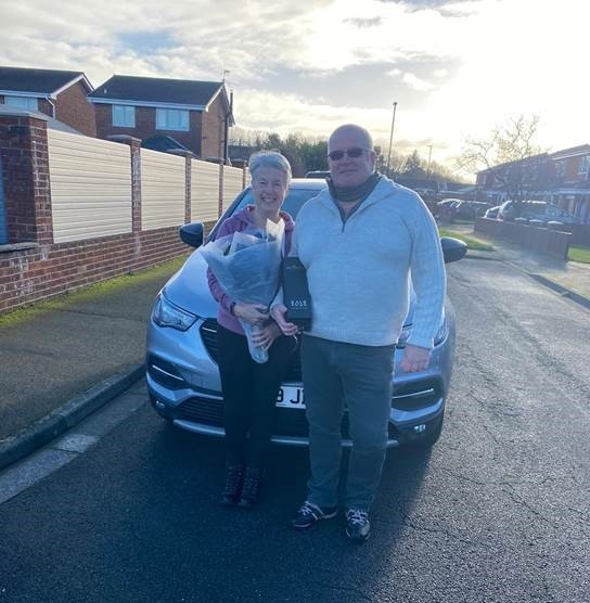 Stuart Smith receives his new car from Motorpoint