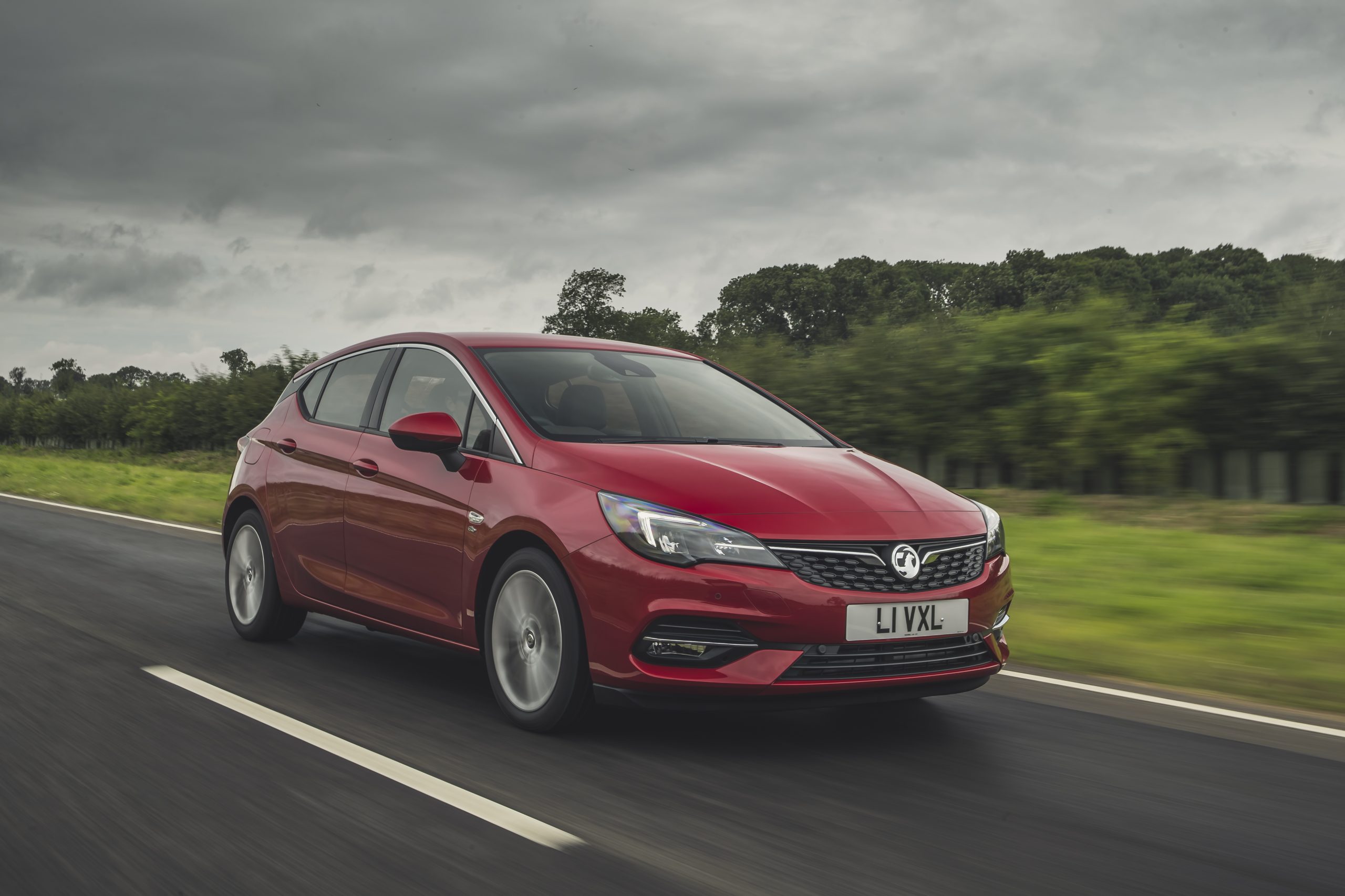 Vauxhall Astra on the road
