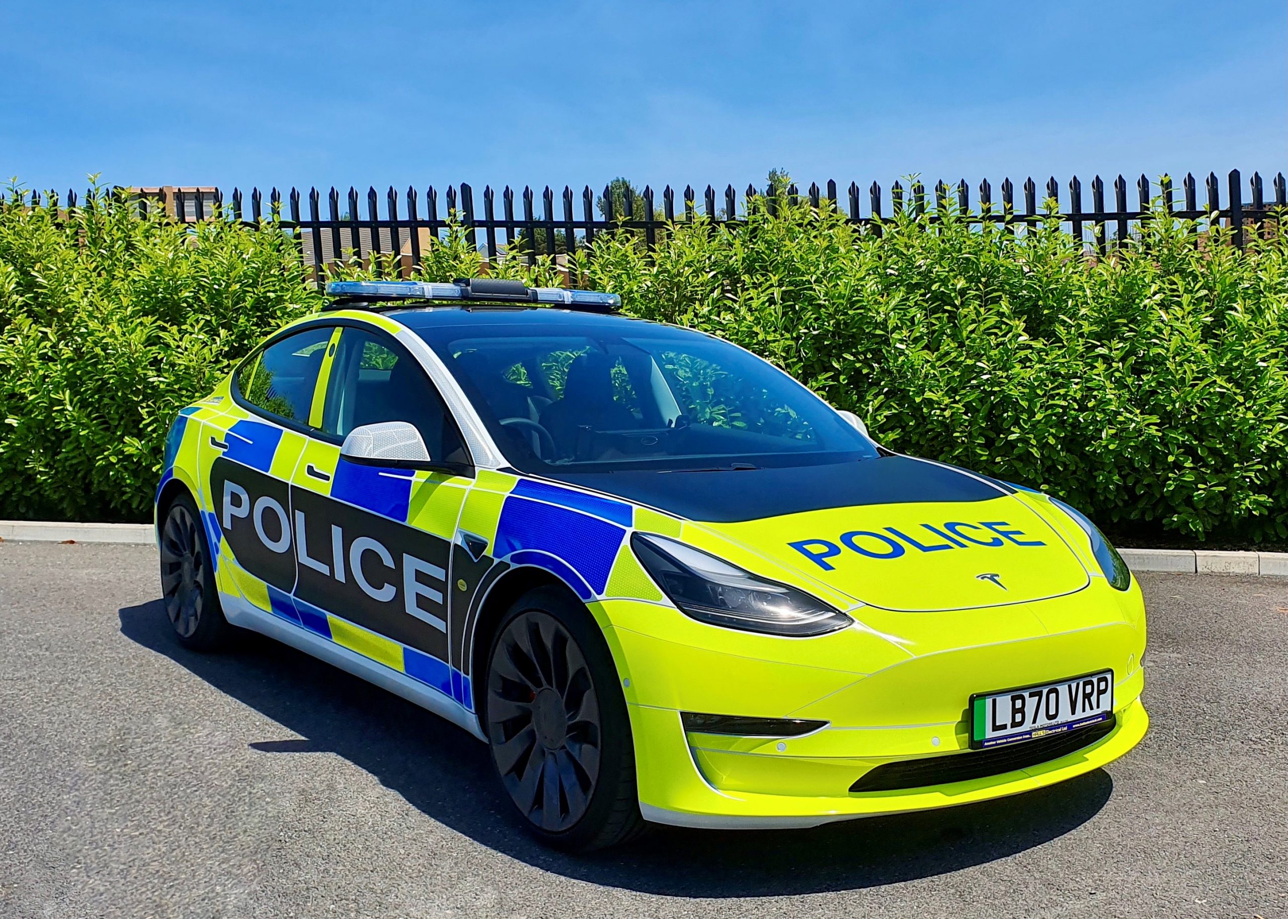 Tesla Model 3 police cars are ready for testing by UK forces Car
