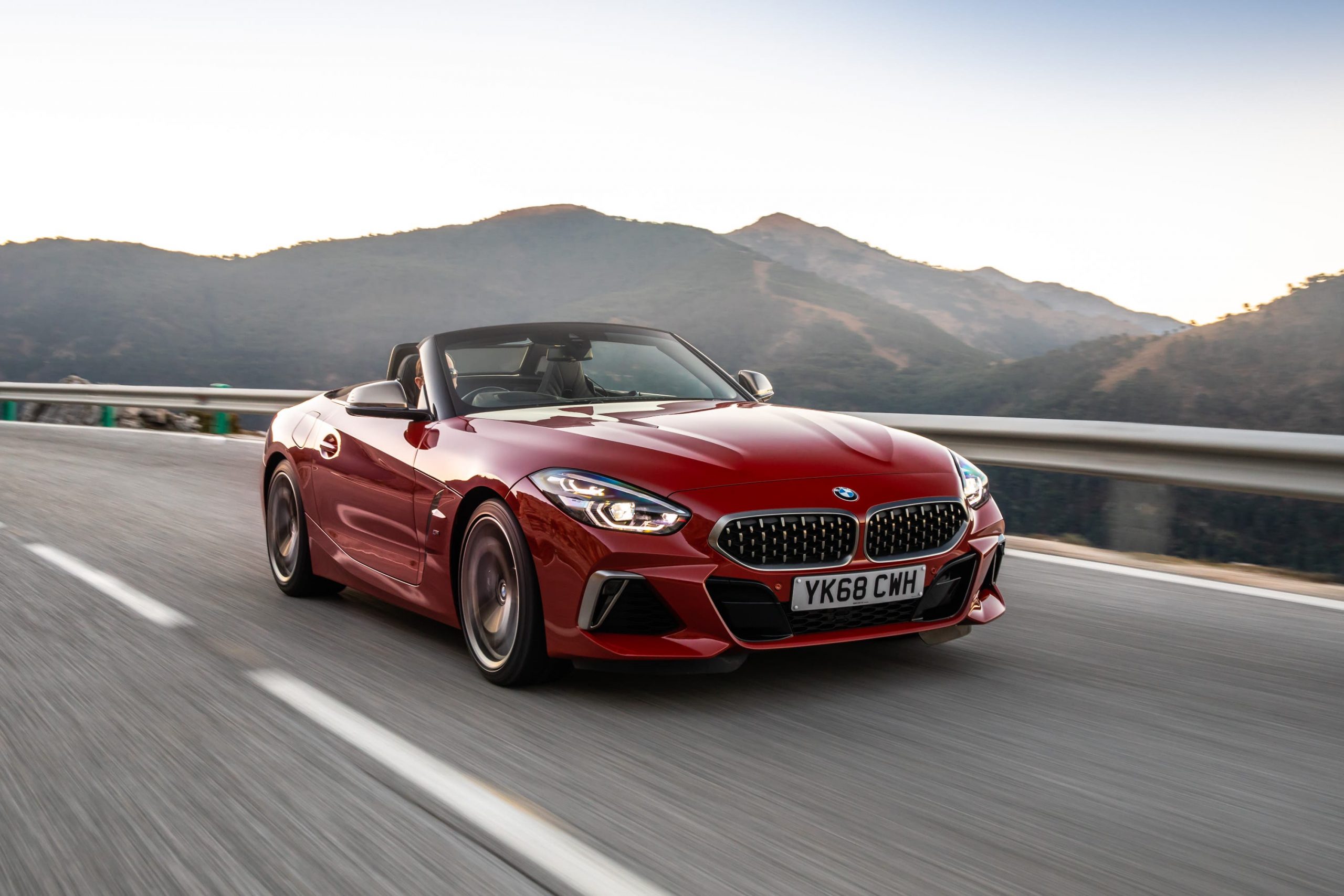 BMW Z4 on mountain road