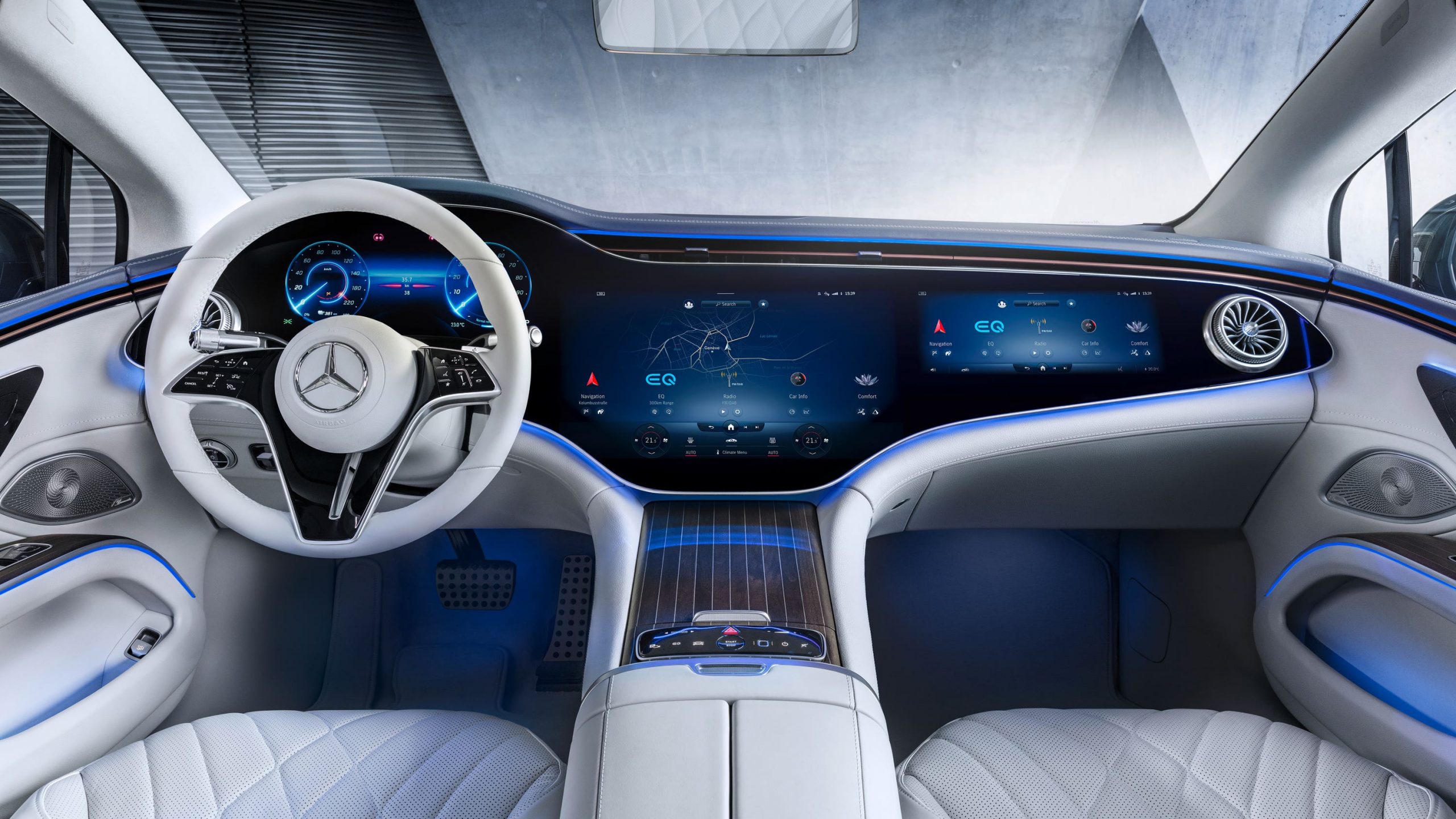 Interior of Mercedes EQS