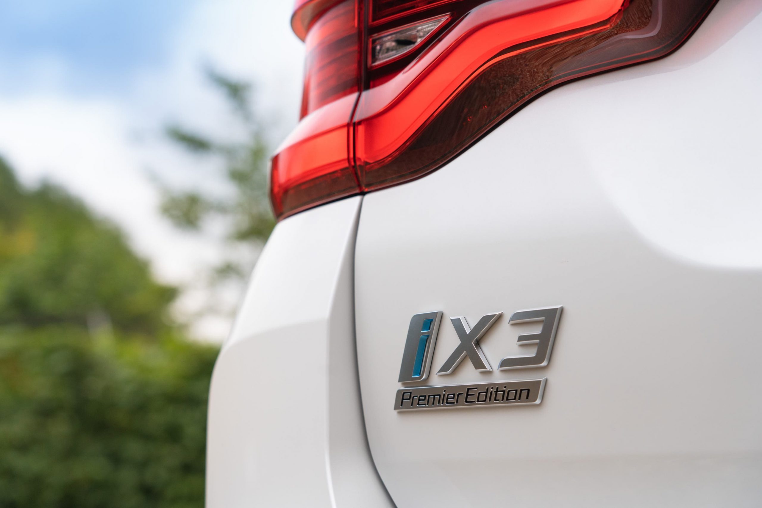 Boot badge of BMW iX3