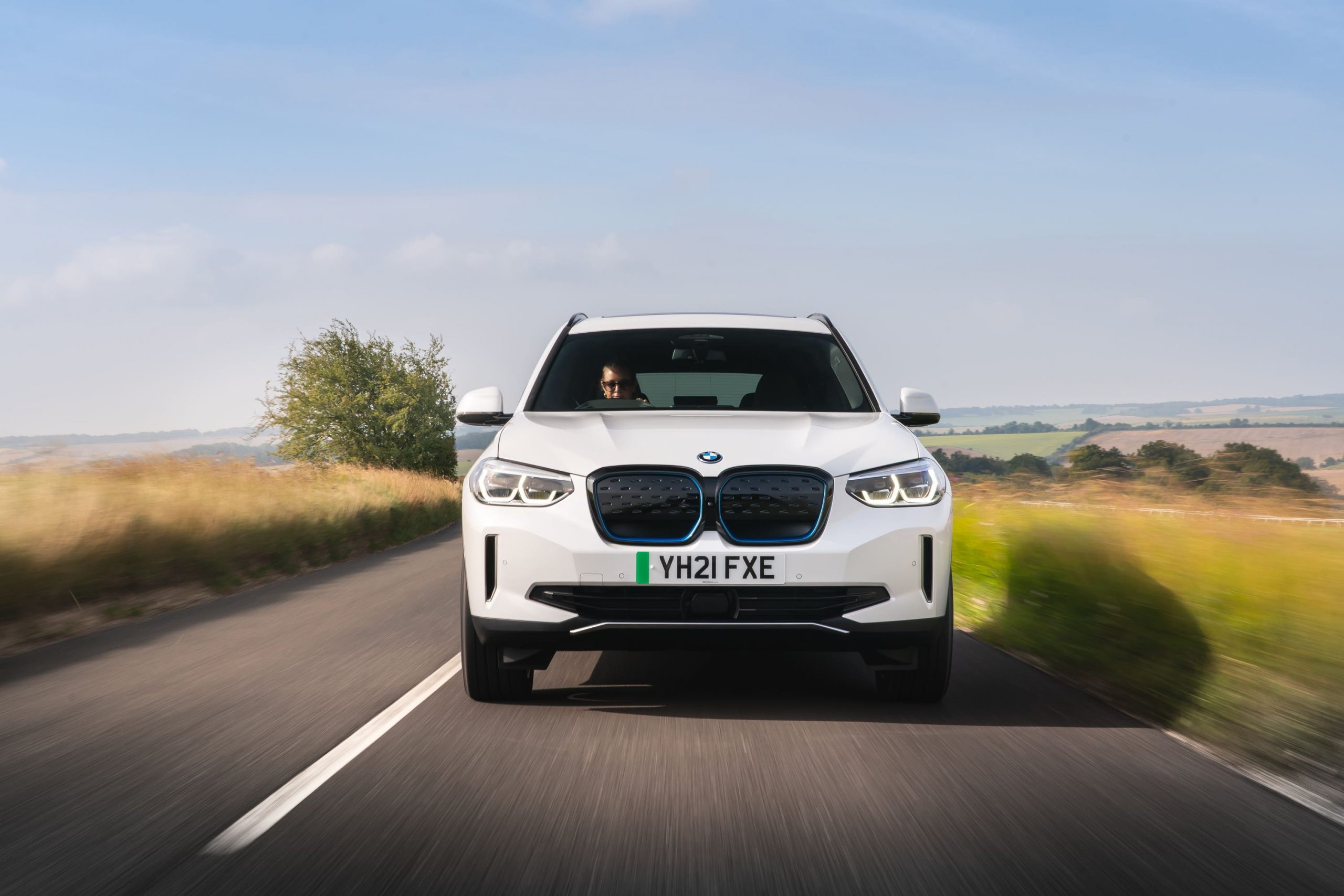 Front on angle of BMW iX3