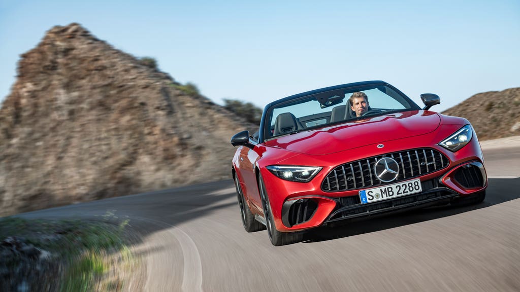 Mercedes-AMG reveal bold new look for popular SL with powerful V8 ...