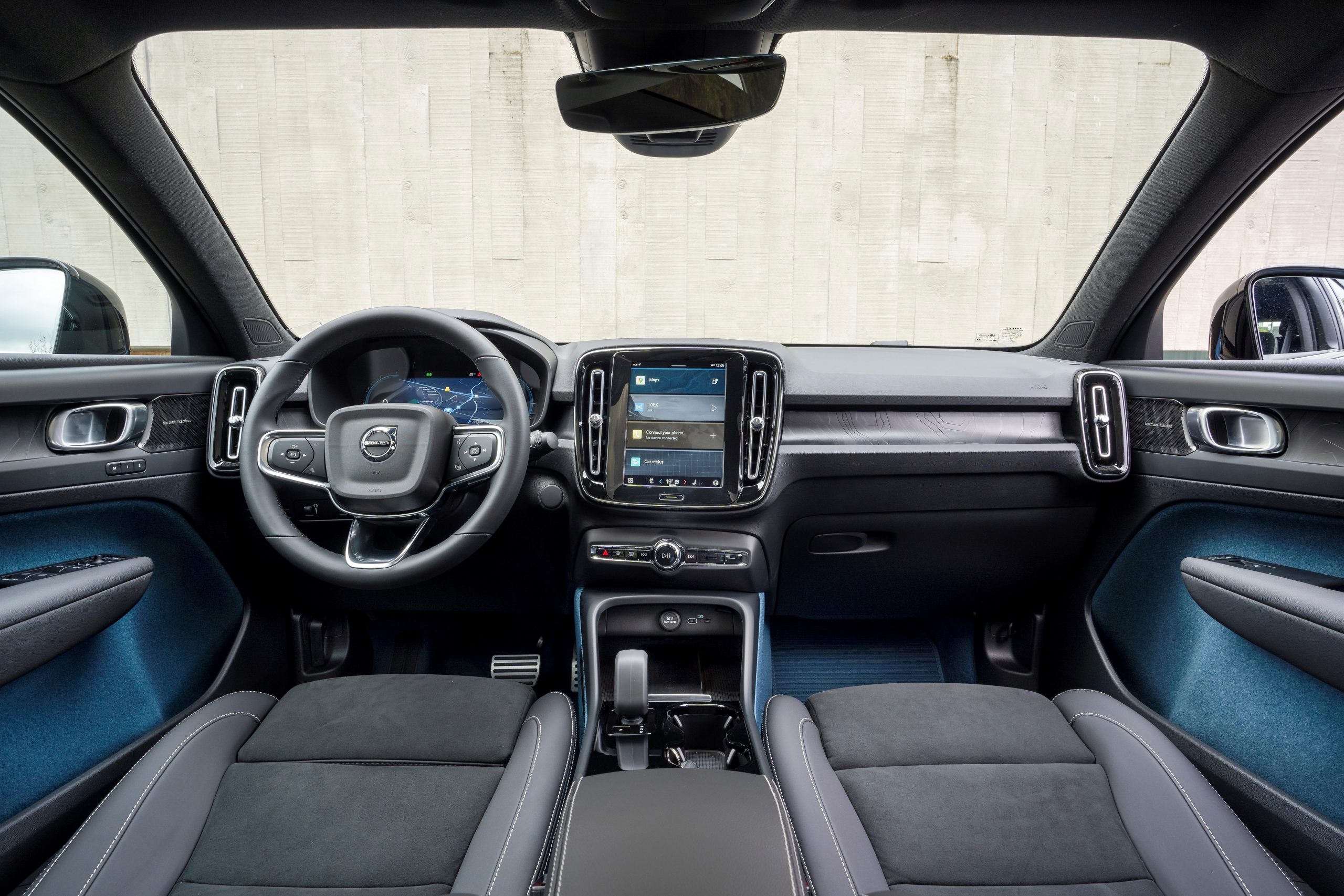Interior of Volvo C40 Recharge
