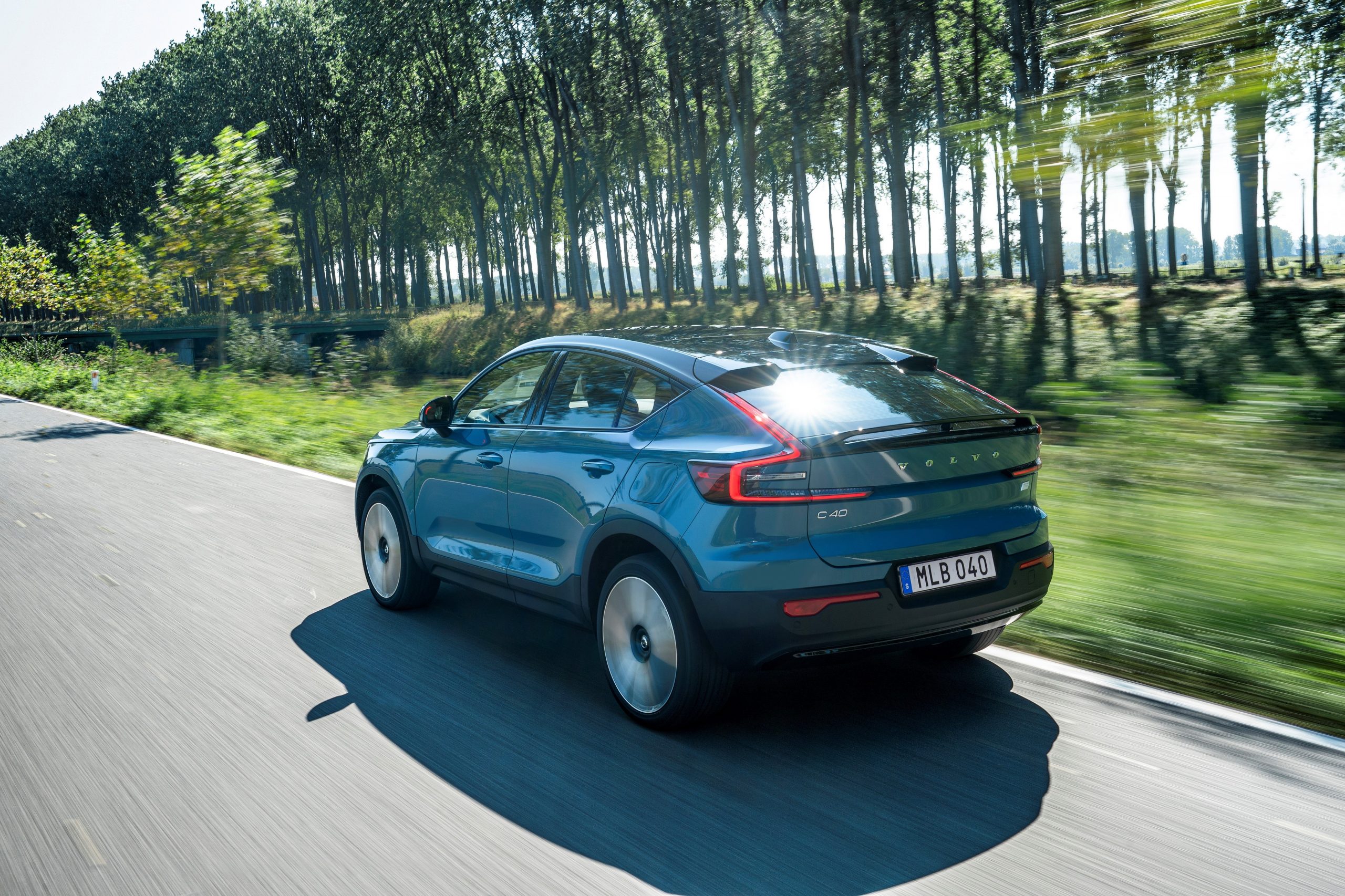 Rear of Volvo C40 Recharge