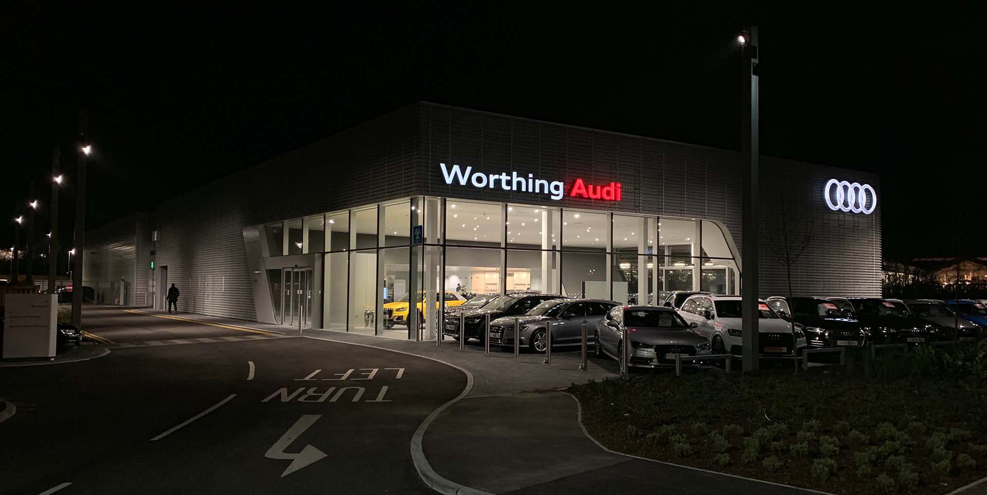 Caffyns Worthing Audi, Angmering, from Eastbourne Car Auctions and Caffyns for paid-for press release, Feb 2022