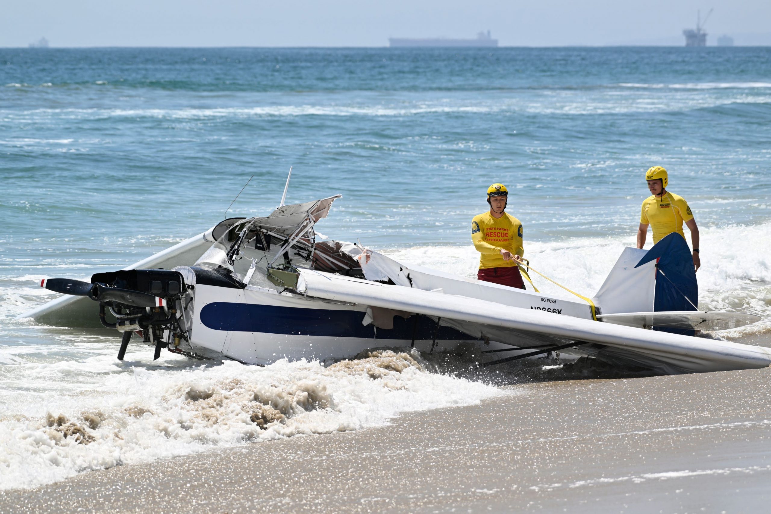 Lifeguard plane rescue