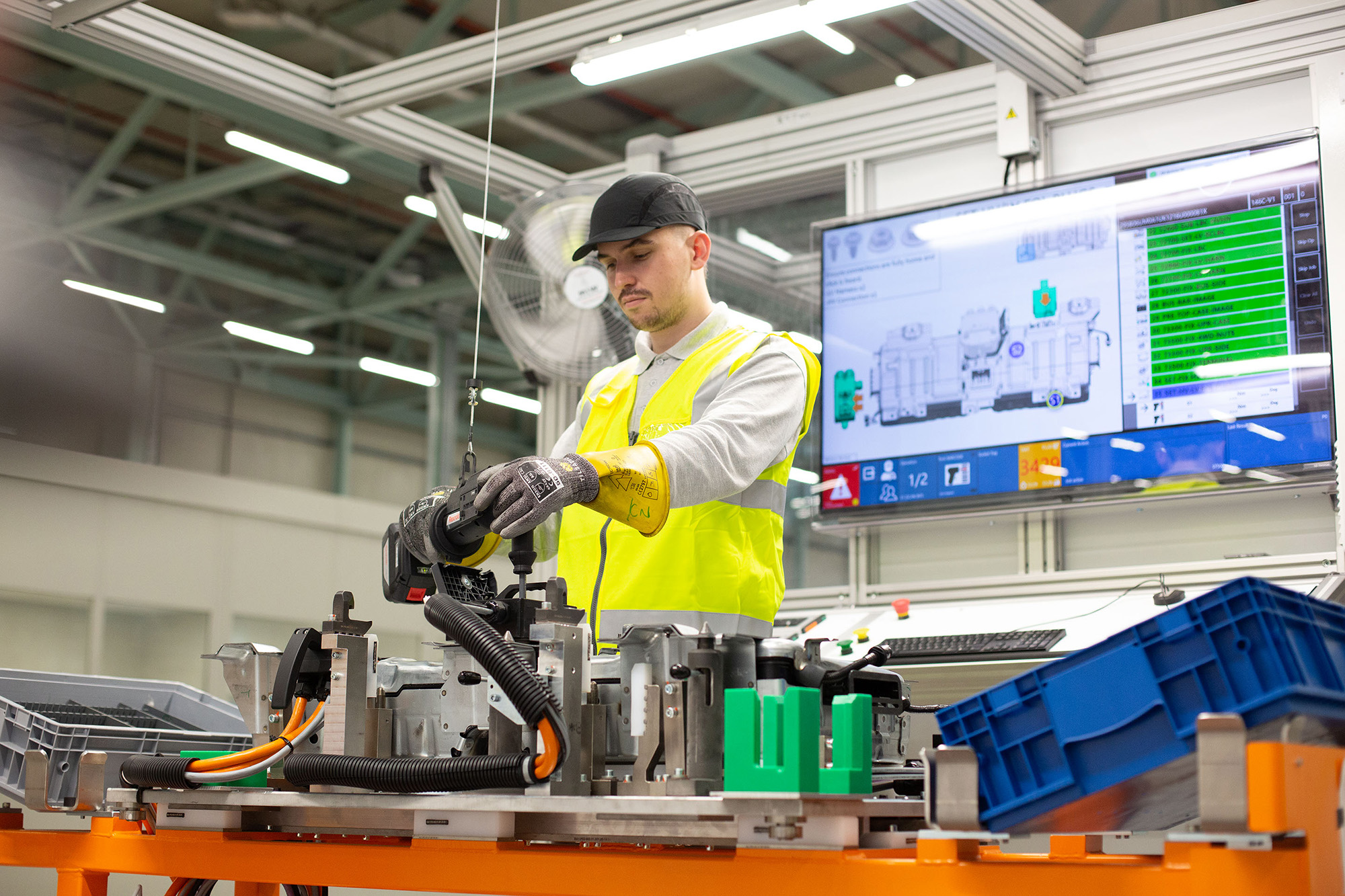 Battery assembly at Nissan Sunderland