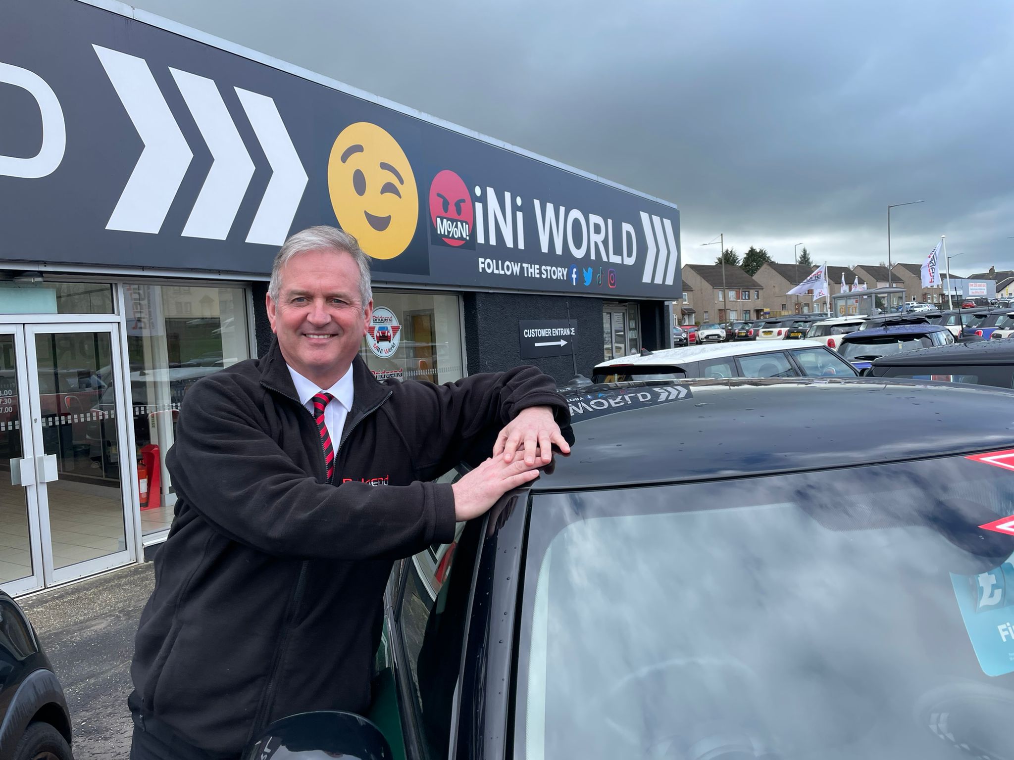 Mini World signage with Mark