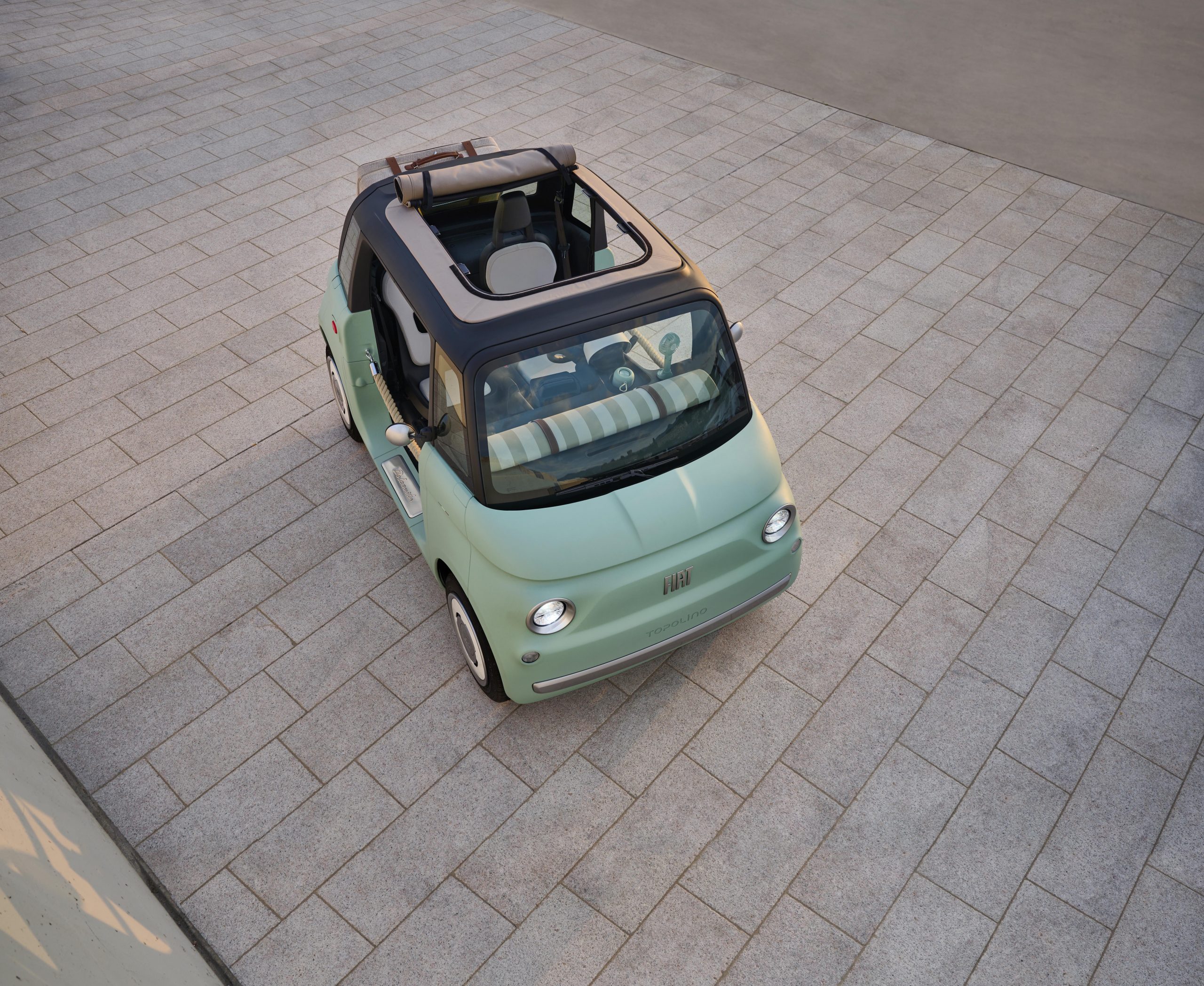 Fiat Topolino Dolcevita aerial view