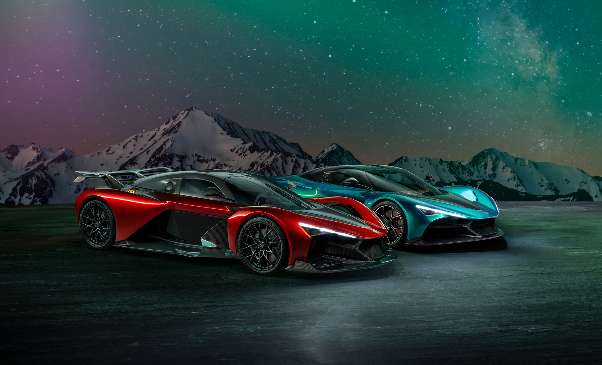 Zenvo Aurora hypercar x 2, via PA